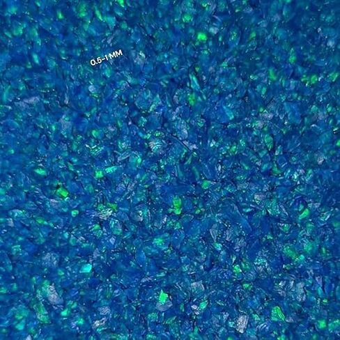 Crushed Blue Opal Coarse Stone Powder All Size Premium Inlay Material Woodwork Inlay Welo Fire Opal Ring Inlay Sparkling Fire Blue Healing Crystals Chips Decoration DIY Craft in Saudi Arabia