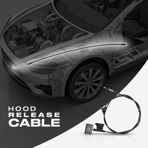 KarParts360 لكابل إصدار غطاء محرك السيارة نيسان نافارا 1994-2008 | موديل D21 | بمقبض | بديل لـ 65620-01G00 in Kuwait