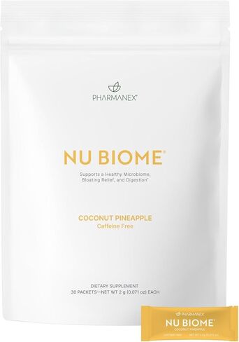 Pharmanex Nu Biome - Your Comprehensive Gut Health Solution with Prebiotics and Postbiotics, Caffeine Boost, and Antioxidant Support for Daily Wellness and Digestive Harmony in Kuwait