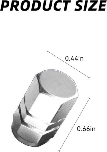 4PCS Car Tire Valve Stem Caps, Aluminum Alloy Wheel Valve Covers, Corrosion Resistant Leak-Proof Tire Air Cap Set, Universal Car Accessories for Vehicle Trucks Motorcycles Bicycles (Silver) in Saudi Arabia