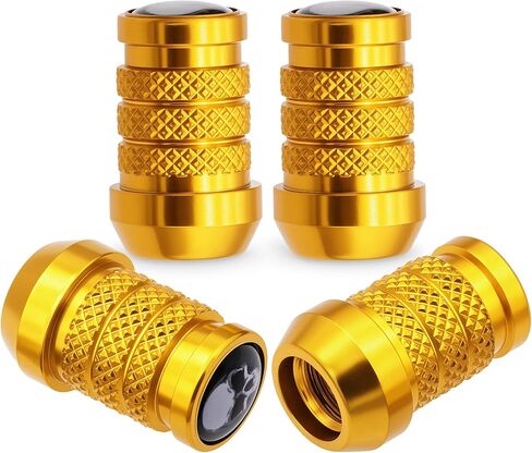 4PCS Skull Car Tire Valve Stem Caps, Air Caps Cover, Aluminum Alloy Corrosion Resistant Airtight Dust Proof Covers fits Cars, Trucks, Bikes, Motorcycles, Bicycles Tire Caps(Colorful) in Saudi Arabia