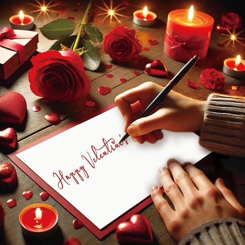 Romantic Valentines Day Card, Sweet Love Greeting Card, Thoughtful Gift for Him, Her, Boyfriend, Girlfriend, Husband, Wife, Anniversary or Birthday Romantic Gift Idea in Saudi Arabia