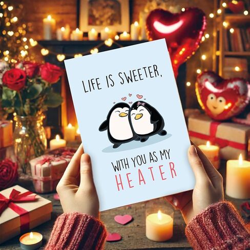 Romantic Valentines Day Card, Sweet Love Greeting Card, Thoughtful Gift for Him, Her, Boyfriend, Girlfriend, Husband, Wife, Anniversary or Birthday Romantic Gift Idea in Saudi Arabia