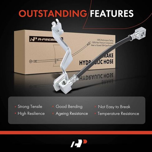 A-Premium Rear Center Brake Hydraulic Hose Compatible with Ford and Mercury Models - For 1986-1998 Mustang, 1986 Capri in Saudi Arabia