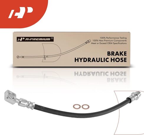 A-Premium Rear Driver Brake Hydraulic Hose Compatible with Saab Models - 9-3 2008-2011, 9-3X 2010-2011 - Replace# 12841242 in Saudi Arabia