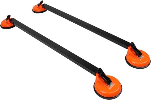 2Pcs Suction Cup Car Roof Rack, 36.22 Inch Car Roof Rack Cross Bars Rooftop Cargo Luggage Carrier Universal for Vehicles in Saudi Arabia