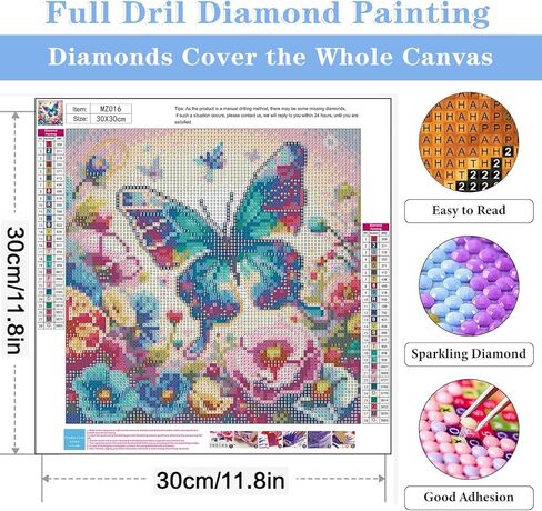 Cherry Blossoms Diamond Art Kits for Adults, DIY Landscape Diamond Painting Kits for Beginners, 5D Full Round Drill Diamonds Art Painting for Home Wall Decor Gift 12x16 Inch in Saudi Arabia