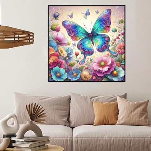 Cherry Blossoms Diamond Art Kits for Adults, DIY Landscape Diamond Painting Kits for Beginners, 5D Full Round Drill Diamonds Art Painting for Home Wall Decor Gift 12x16 Inch in Saudi Arabia