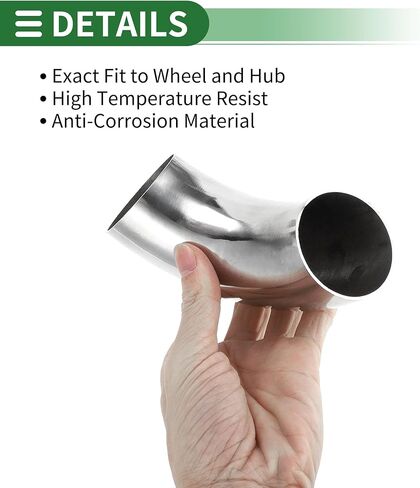 Motoforti 2pcs 90 Degree Mandrel Bend Elbow Car Exhaust Pipe Tubing Piping 2" Inch OD Thickness 1.2mm/18GA 51x160x1.2mm 304 Stainless Steel Silver Tone in Saudi Arabia
