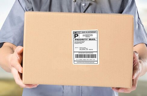 BESTEASY Thermal Postage Labels, 20 Rolls 4XL Address Shipping Labels 1744907 Copatible 4XL Thermal Shipping Label, 4 x 6 Inches, 220 Labels/Roll in Saudi Arabia