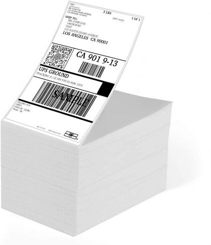 BESTEASY Thermal Postage Labels, 20 Rolls 4XL Address Shipping Labels 1744907 Copatible 4XL Thermal Shipping Label, 4 x 6 Inches, 220 Labels/Roll in Saudi Arabia