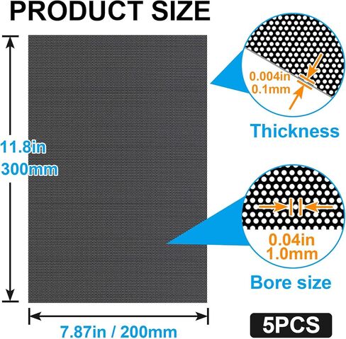 10 ورقات 0.5 مم من شبكة عيون الفراء الأبيض، ورقة شبكة عين من البولي فينيل كلوريد قابلة للطباعة مقاومة للماء من أجل الدعائم التنكرية ذات الفراء صناعة الحرف اليدوية - 11.8 بوصة × 7.87 بوصة in Kuwait