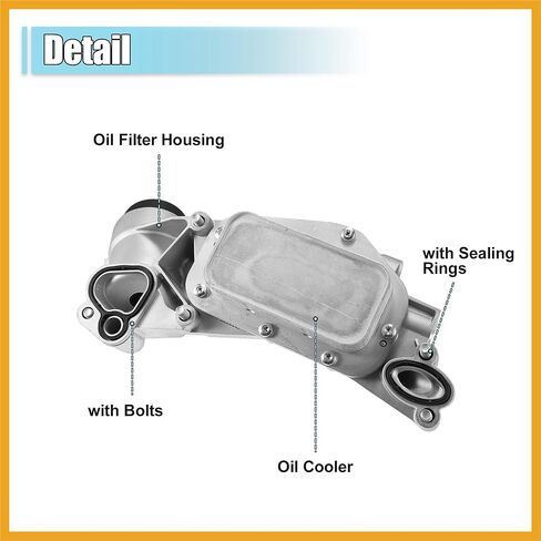 93186324 Engine Oil Cooler Oil Filter Housing Adapter Assembly with Gaskets for Chevy Aveo for Chevrolet Cruze for Pontiac for Saturn 25199751 1.8 Engine Oil Cooler Replacement in Saudi Arabia