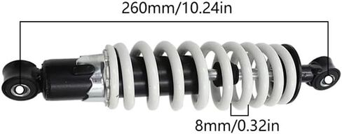 Shock Absorber Fit For ChinaATV Quad Bike Go Cart Buggy Scooter Kart Part 250mm 260mm 305mm front rear suspension(250mm) in Saudi Arabia