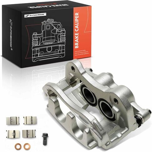 A-Premium Disc Brake Caliper Assembly with Bracket Compatible with Ford Vehicles - E-Transit 2022-2025, Transit-150 Transit-250 Transit-350 Transit-350 HD 2020-2025 - Front Left Driver Side in Saudi Arabia