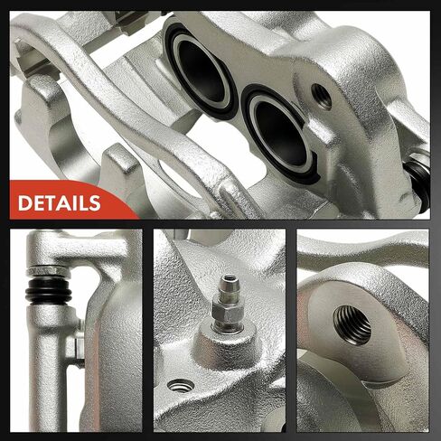 A-Premium Disc Brake Caliper Assembly with Bracket Compatible with Ford Vehicles - E-Transit 2022-2025, Transit-150 Transit-250 Transit-350 Transit-350 HD 2020-2025 - Front Left Driver Side in Saudi Arabia