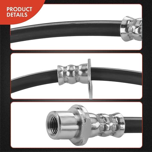 A-Premium Rear Driver Inner Brake Hydraulic Hose Compatible with Select Toyota Models - Sequoia 2001 2002 2003 2004 2005 2006 2007 - Replace# 9008094102 in Saudi Arabia