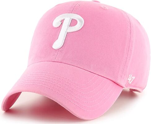 '47 MLB Rose Clean Up Adjustable Hat, Women's One Size Fits All (Houston Astros Rose Pink) in Saudi Arabia