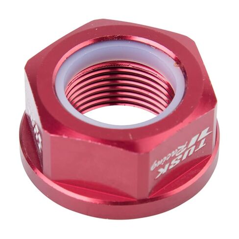 Tusk Nyloc Axle Nut M22 X 1.50 Red in Saudi Arabia