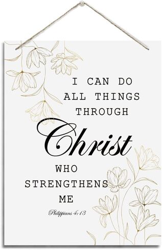 Inspirational Wall Decor, Decorative Hanging Wood Signs, Christian Sign, Gift for Women, Proverbs 31:25 Wall Art Sign- She is Clothed In Strength And Dignity She Laughs Without Fear of The Future in Saudi Arabia