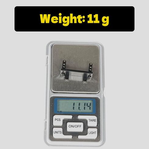 RampCrab Servo Mount Bracket for CR18P, Adjustable Servo Mount Bracket, 1/18 RC Car Steering Servo Mount for CR18P EVO & EVO PRO Upgrade Parts, Aluminium Alloy, Black in Kuwait