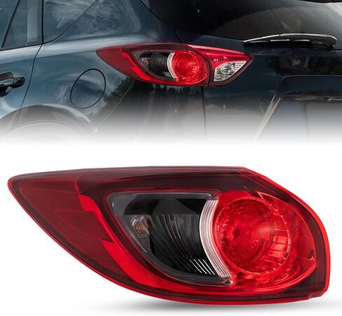 JSBOYAT الذيل ضوء الجمعية استبدال ل 2013-2016 مازدا CX-5 الهالوجين الخارجي الضوء الخلفي الأيسر سائق الجانب الذيل مصباح ث/لمبات in Saudi Arabia