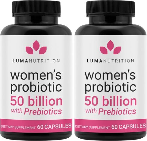 Luma Nutrition Probiotics for Women with Prebiotics - 50 Billion CFU - Formulated for Digestive, Immune & Feminine Support - 60 Capsules in Saudi Arabia