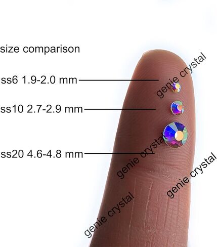 SS10 أحجار الراين الإصلاح كريستال AB، 5760 قطعة، أحجار زجاجية قابلة للغسل في الغسالة للملابس والنسيج والحرف اليدوية وتزيين الملابس in Kuwait
