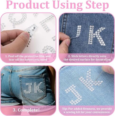 Rhinestone Letters Stickers, 2 Sheets White Glitter Letter Stickers, Holographic Rhinestone Alphabet Sticker, Glitter Self Adhesive Number Crystal Alphabet Rhinestones Patches for DIY Art Craft in Saudi Arabia