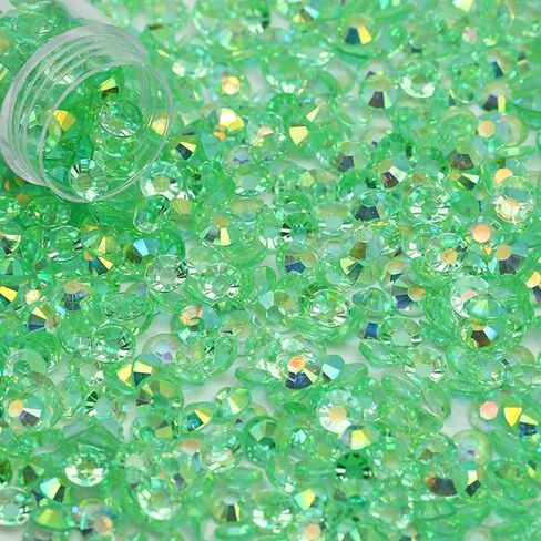 50000 Pcs Brown AB Rhinestones Flatback Bulk, SS10/3mm Non-Hotfix Crystal Round Jelly Rhinestones for Crafts Makeup Nails Face Tumblers Clothes Shoes Handmade Decoration in Saudi Arabia