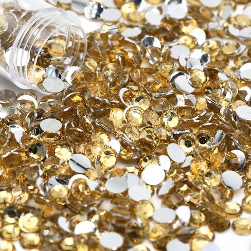 50000 Pcs Brown AB Rhinestones Flatback Bulk, SS10/3mm Non-Hotfix Crystal Round Jelly Rhinestones for Crafts Makeup Nails Face Tumblers Clothes Shoes Handmade Decoration in Saudi Arabia