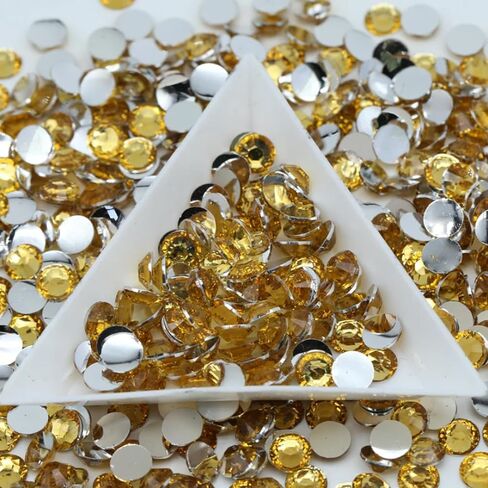 50000 Pcs Brown AB Rhinestones Flatback Bulk, SS10/3mm Non-Hotfix Crystal Round Jelly Rhinestones for Crafts Makeup Nails Face Tumblers Clothes Shoes Handmade Decoration in Saudi Arabia