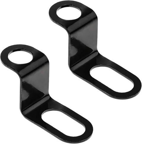 2 PCS Motorcycle Rear Turn Signal Bracket, Metal Indicator Light Location Holder, Straight 10mm Hole Shock Brackets, Replacement Modification Accessories for Car Motorcycles (Straight) in Saudi Arabia