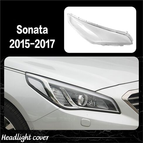 Compatible For Hyundai Sonata 2015 2016 Front Headlamp Cover Transparent Headlight Shell Lens Replace Original Lampshade(1PCS Right Side) in Saudi Arabia
