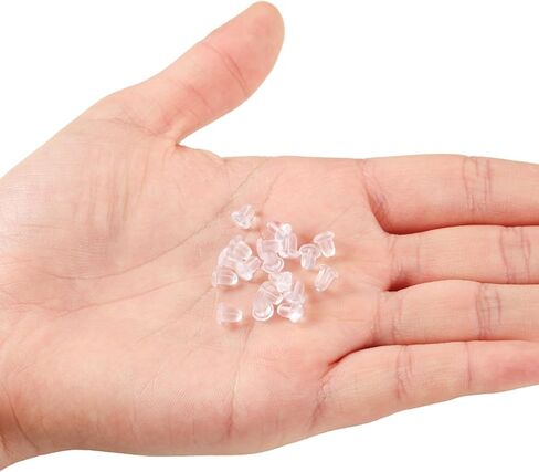 200pcs Earring Back Scrunchies – 5mm Hooded Earring Backs for Women’s Fashion Earrings, Jewelry Accessories in Saudi Arabia