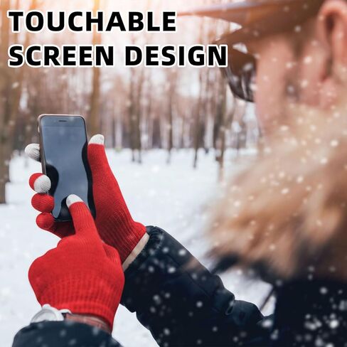 Geyoga Bulk Winter Gloves for Homeless Donations Knit Magic Gloves Warm Touchscreen Gloves Stretchy Unisex Gloves in Saudi Arabia