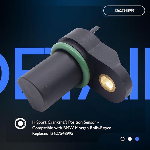 HiSport Crankshaft Position Sensor - Compatible with BMW Morgan Rolls-Royce Replaces 13627548995 in Saudi Arabia
