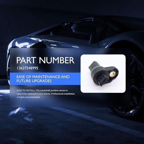 HiSport Crankshaft Position Sensor - Compatible with BMW Morgan Rolls-Royce Replaces 13627548995 in Saudi Arabia