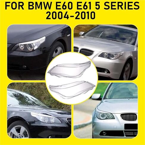 متوافق مع Bmw 2004-2010 Model 5 Series غطاء المصباح 520 523 525 530I E60E61 غطاء عاكس الضوء للسيارة ملحقات السيارة (زوج واحد) in Saudi Arabia