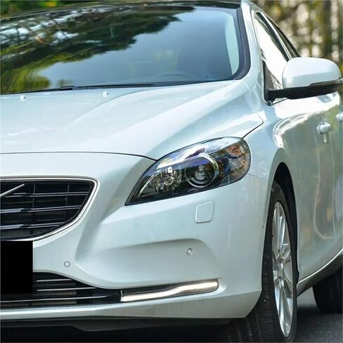 Compatible For Volvo V40 2013 2014 2015 2016 Front Headlamp Lens Cover Headlight Glass Lamp Shell Transparent Lampshade Housing(Left and Right) in Saudi Arabia