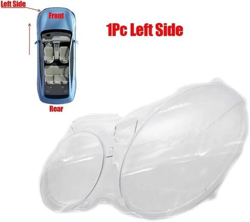 Compatible For Mercedes For E Class W211 E240 E200 E350 E280 E300 2002-2008 Car Front Headlight Lens Cover Headlamp Cover Shell(1Pc Right) in Saudi Arabia