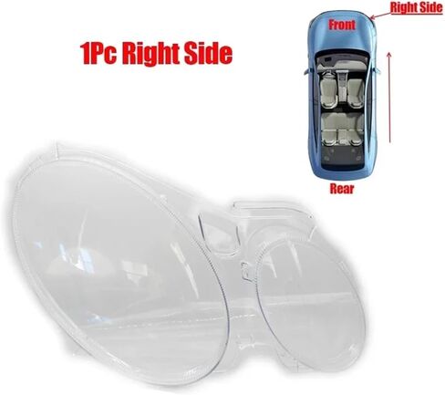 Compatible For Mercedes For E Class W211 E240 E200 E350 E280 E300 2002-2008 Car Front Headlight Lens Cover Headlamp Cover Shell(1Pc Right) in Saudi Arabia