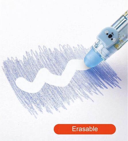 12 Pcs Erasable Colored Pens Cute Colored Glitter Gel Ink Pens Retractable Colored Pens 0.7mm Point Pen Office School Pens Women Girls Men Boys Pens (12Pcs Colored) in Saudi Arabia