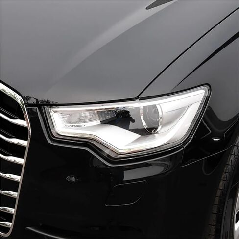 متوافق مع أودي A6 A6L C7 2012 2013 2014 2015 غطاء المصباح الأمامي للسيارة عاكس الضوء الشفاف استبدال غلاف العدسة الأصلي (زوج) in Saudi Arabia