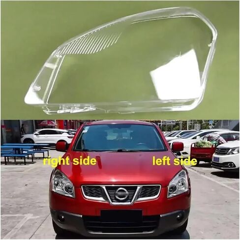 Compatible For Nissan Qashqai 2008-2015 Car Accessories Headlight Housing Shell Lamp Shade Lens Transparent Headlamp Cover(1PCS left side) in Saudi Arabia