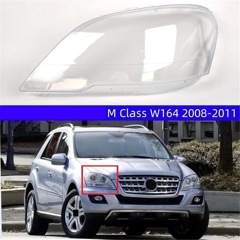 Compatible For Mercedes Benz M Class W164 2008 2009 2010 2011 ML400 ML450 ML350 ML320 Car Lights Shell Front Headlight Glass(Right) in Saudi Arabia