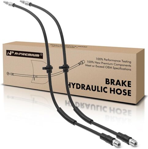 A-Premium (Pack of 2) Front Driver and Passenger Brake Hydraulic Hoses Compatible with BMW X3 2011-2017, X4 2015-2018, 2.0L 3.0L in Saudi Arabia
