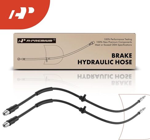 A-Premium (Pack of 2) Front Driver and Passenger Brake Hydraulic Hoses Compatible with BMW X3 2011-2017, X4 2015-2018, 2.0L 3.0L in Saudi Arabia