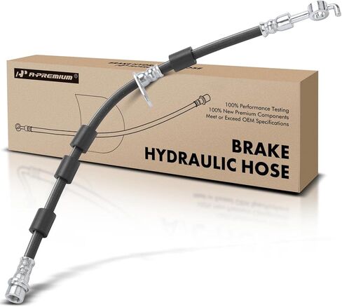 A-Premium Front Passenger Brake Hydraulic Hose Compatible with Select Ford Models - Fiesta 2014 2015 2016 2017 2018 2019, with Rear Disc Brake - Replace# AY1Z2078A in Saudi Arabia