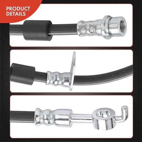 A-Premium Front Passenger Brake Hydraulic Hose Compatible with Select Ford Models - Fiesta 2014 2015 2016 2017 2018 2019, with Rear Disc Brake - Replace# AY1Z2078A in Saudi Arabia